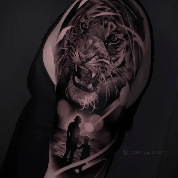 Portrait tattoo by Евгений Читаев in Сургут