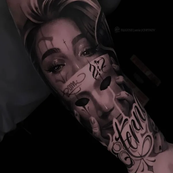 Portrait tattoo by Евгений Читаев in Сургут