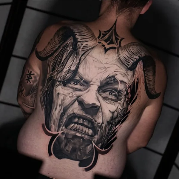 Horror tattoo by Elric in Melbourne