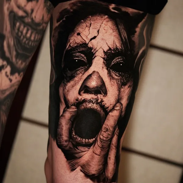 Horror tattoo by Elric in Melbourne