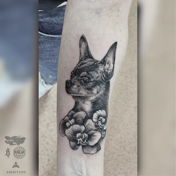 Graphic tattoo by Михаил Гуров in Кременки