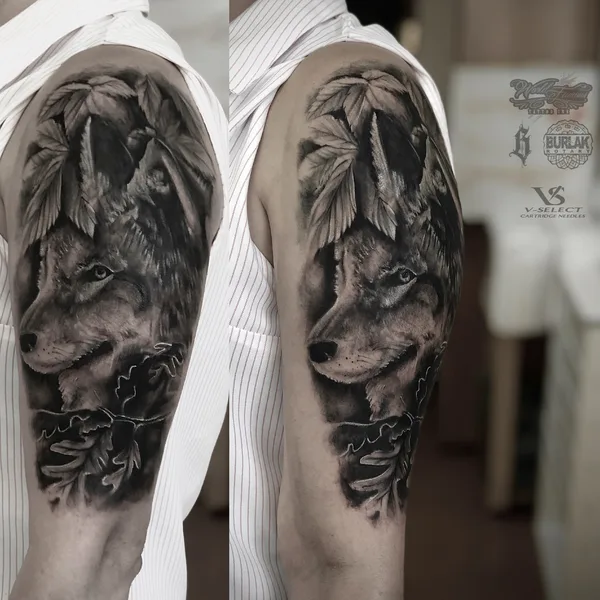 Graphic tattoo by Михаил Гуров in Кременки