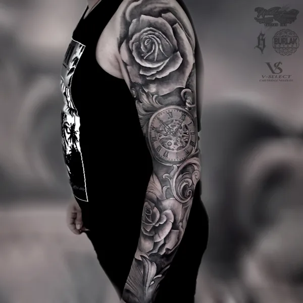 Graphic tattoo by Михаил Гуров in Кременки