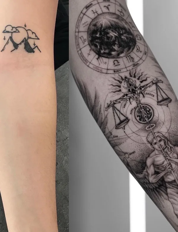 black and grey black and grey tattoo auf forearm #59015 | Tätowierer Park Tattooer