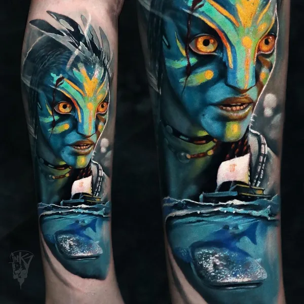 Портретная tattoo by Aleksander Lien in Tønsberg