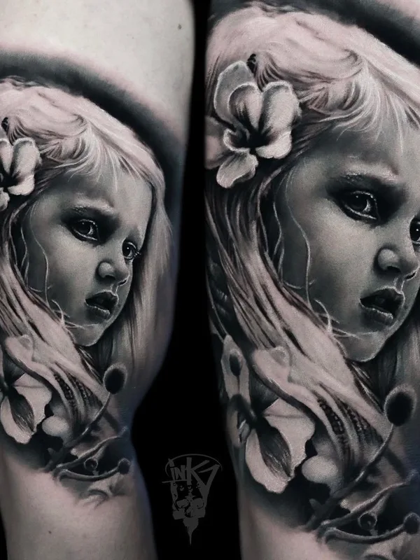 black and grey realism татуировка на forearm #43139 | Тату мастер Aleksander Lien