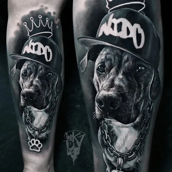 Портретная tattoo by Aleksander Lien in Tønsberg