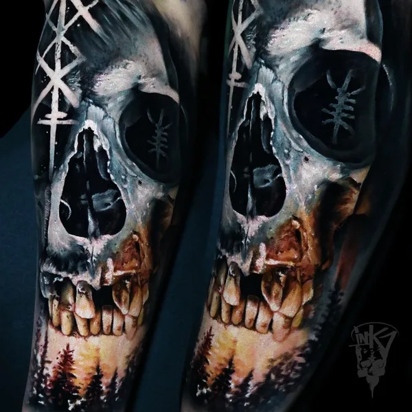 Портретная tattoo by Aleksander Lien in Tønsberg