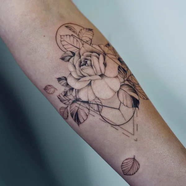 Fine Line tattoo by Daira Pukite in Oslo