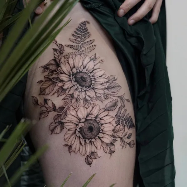 Fine Line tattoo by Daira Pukite in Oslo