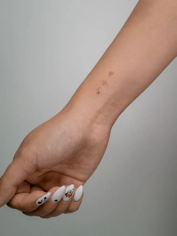 black fineline tattoo on inner wrist #43185 | Tattoo Artist Evan Kim