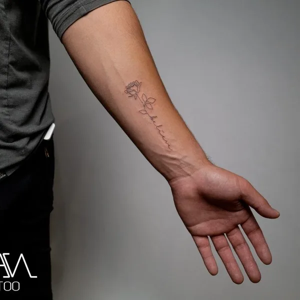 Minimalism tattoo by Evan Kim in New York City