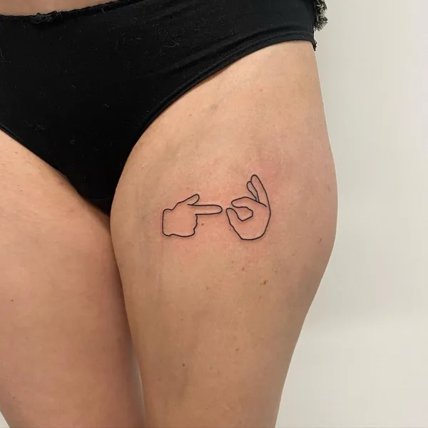 Лайнворк tattoo by Curt Montgomery in Toronto