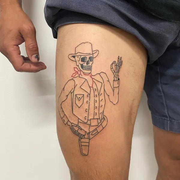 Лайнворк tattoo by Curt Montgomery in Toronto