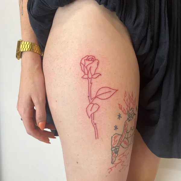 Лайнворк tattoo by Curt Montgomery in Toronto