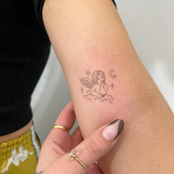 Minimalism tattoo by Jojo in Ontario