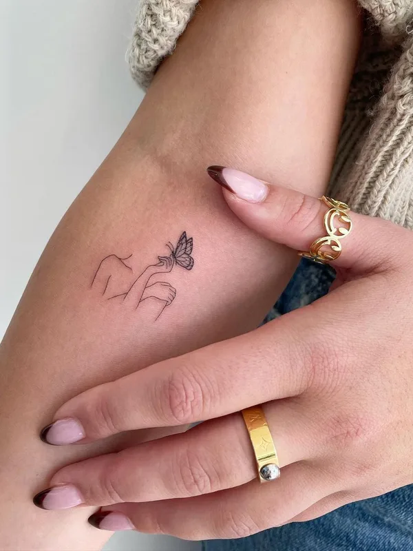 Minimalism tattoo by Jojo in Ontario