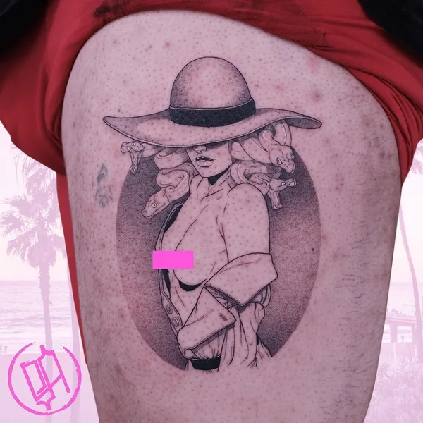 Fine Line tattoo by Sad Amish Tattooer in Los Angeles