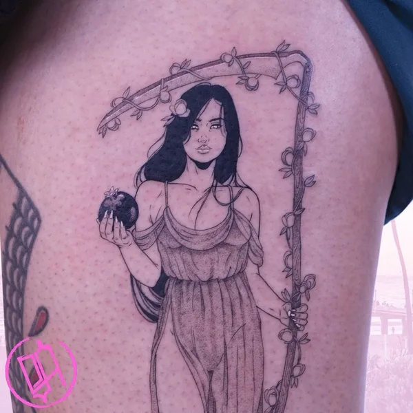 Fine Line tattoo by Sad Amish Tattooer in Los Angeles