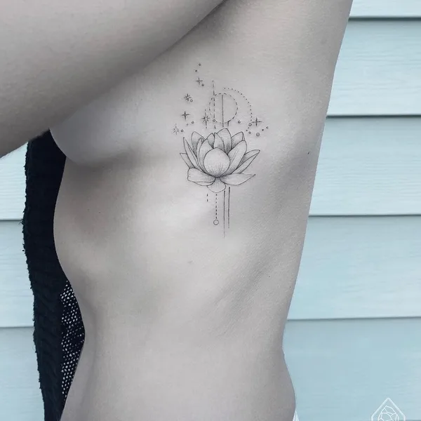 Linework tattoo by Bicem Sinik in New York City