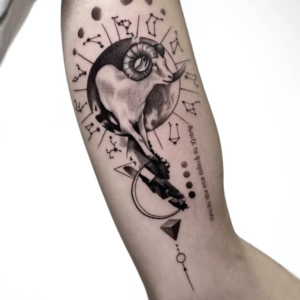 Graphic tattoo by Марк Друщенко in Moscow