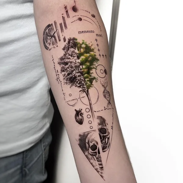 Graphic tattoo by Марк Друщенко in Moscow