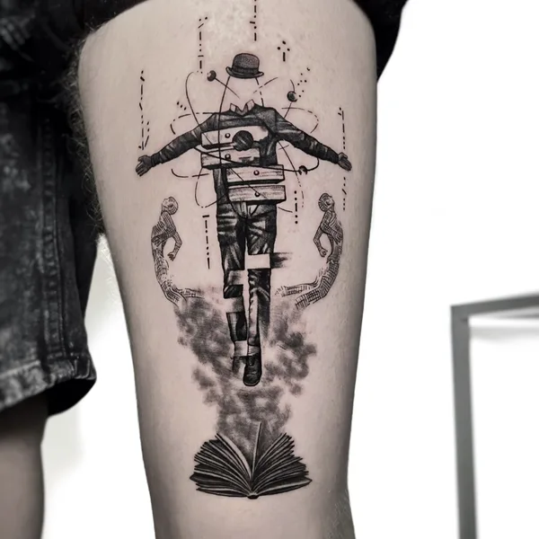 Graphic tattoo by Марк Друщенко in Moscow