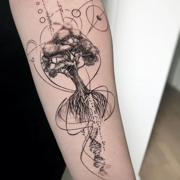 Graphic tattoo by Марк Друщенко in Moscow