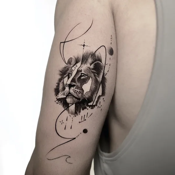 Graphic tattoo by Марк Друщенко in Moscow