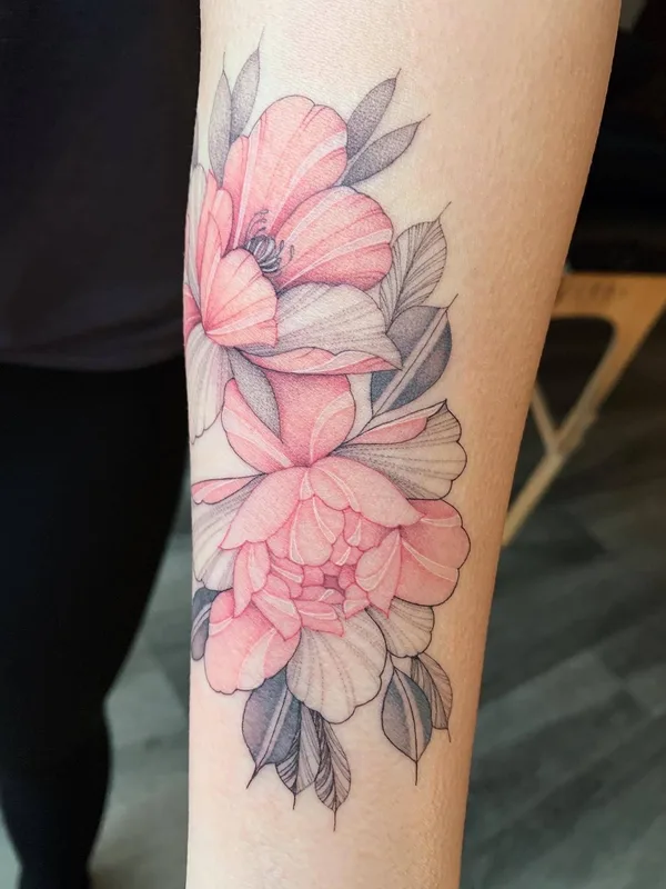 female color illustrative 타투 부위 forearm #34037 | 타투이스트 Екатерина Nora Ink Алексеева