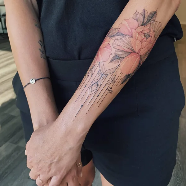 Graphic tattoo by Екатерина Nora Ink Алексеева in Los Angeles