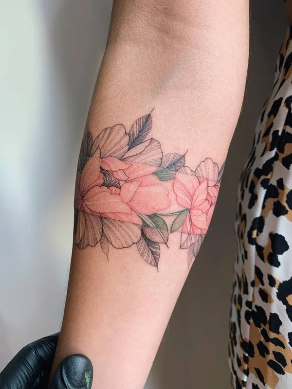 female color botanic 타투 부위 forearm #34041 | 타투이스트 Екатерина Nora Ink Алексеева