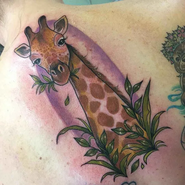 New School tattoo by Lucy Blue