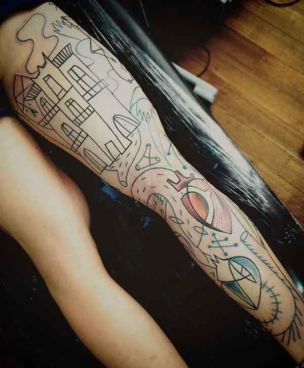 Author's Style tattoo by Lionel Fahy in Paris