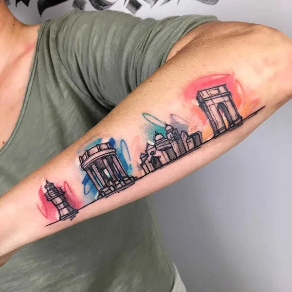Sketch tattoo by Luca Testadiferro