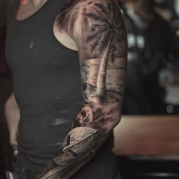 Author's Style tattoo by Darwin Enriquez in New York City
