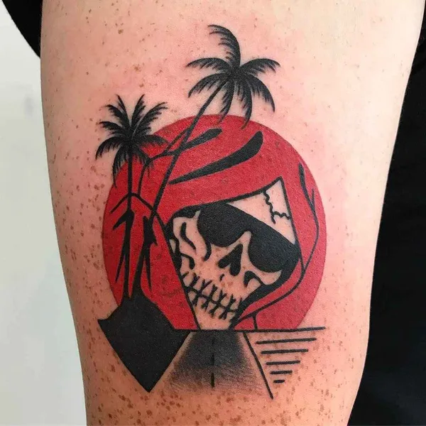 Traditional tattoo by Frankie Caraccioli in Costa Mesa