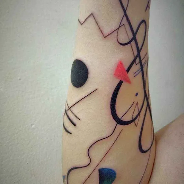 Geometric tattoo by Hill in Taipei