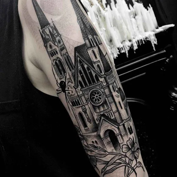 Neo Traditional tattoo by Matthew Murray in Salem