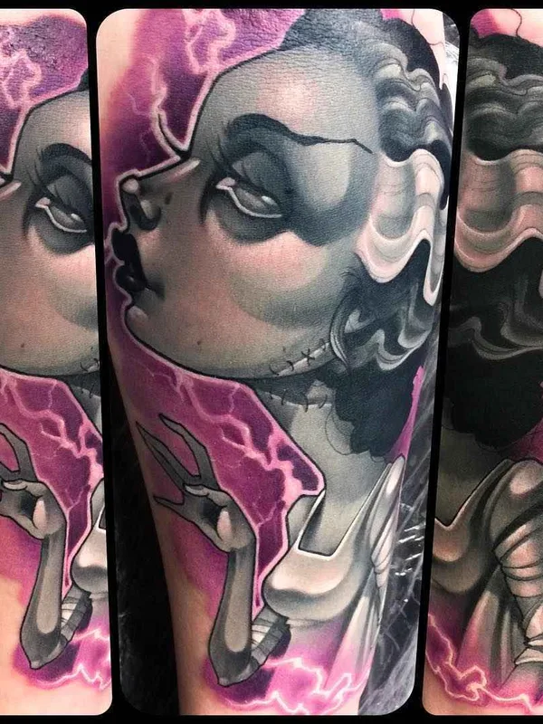 color neo traditional Tatuaggio su forearm #13339 | Tatuatore Kelly Doty