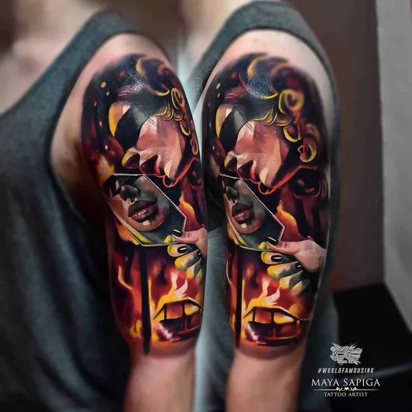 Realism tattoo by Maya Sapiga in Калининград