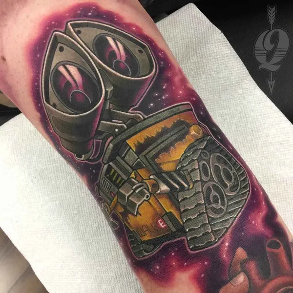 Нью Скул tattoo by Evan Qualls