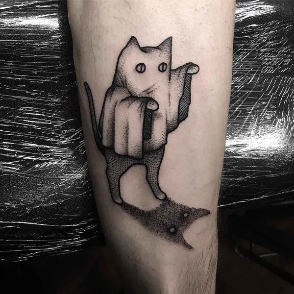 Graphic tattoo by William Steiner-Pacheco in Stockholm