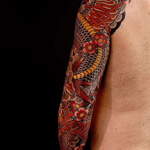 Traditional tattoo by Rg