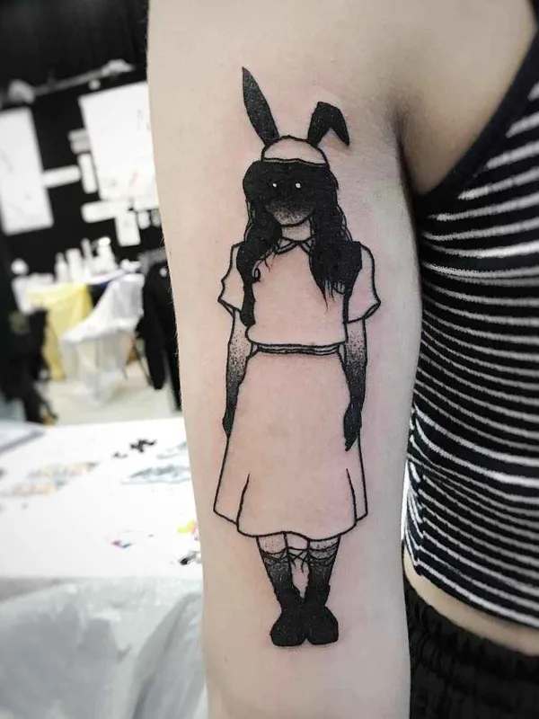 black blackwork Tatuaggio su forearm #11164 | Tatuatore SEWP