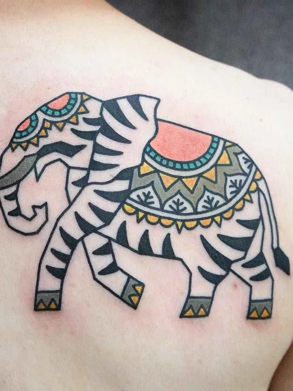 color geometric 타투 부위 shoulder blade #18800 | 타투이스트 Kimsany