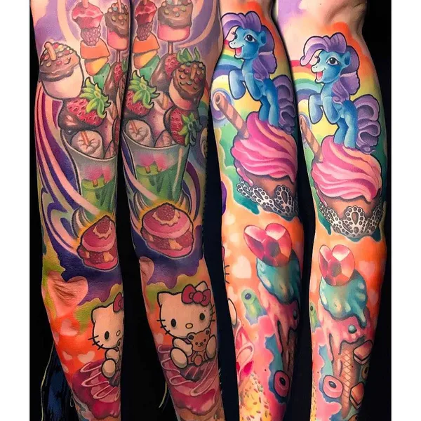 New School tattoo by Andrea (Antikorpo) Lanzi in Orzinuovi