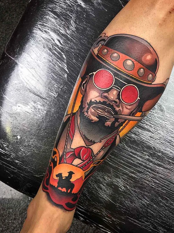 New School tattoo by Johnny Domus Mesquita in Viseu