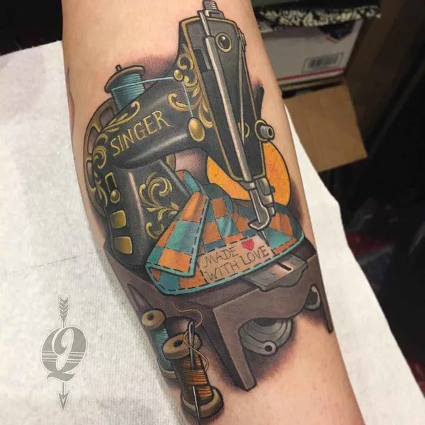 Нью Скул tattoo by Evan Qualls