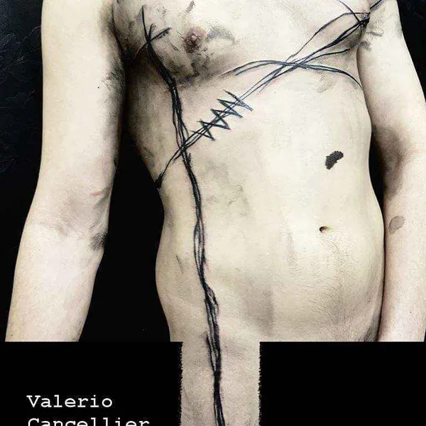 Sketch tattoo by Valerio Cancellier in Pavia